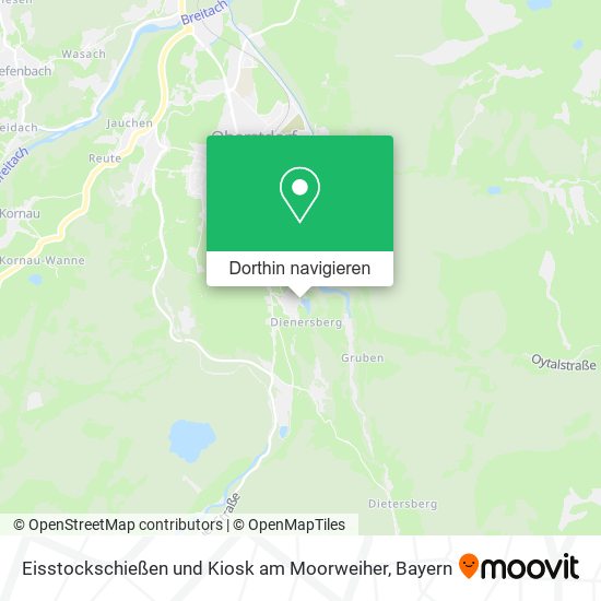 Eisstockschießen und Kiosk am Moorweiher Karte