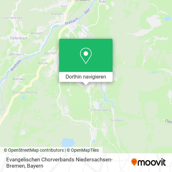 Evangelischen Chorverbands Niedersachsen-Bremen Karte