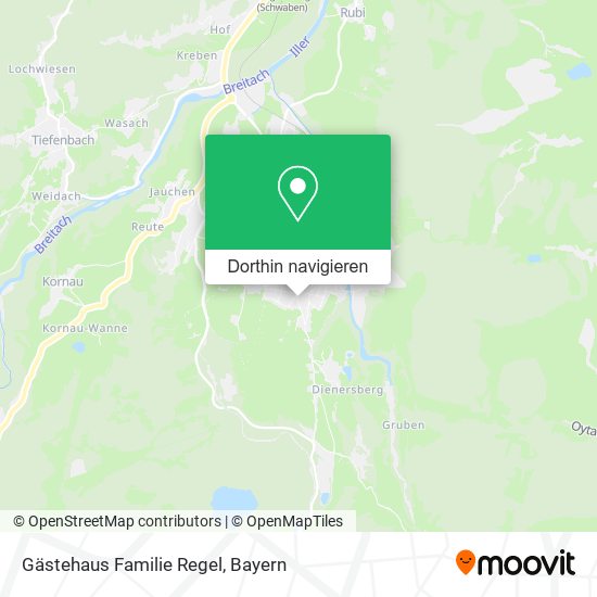 Gästehaus Familie Regel Karte