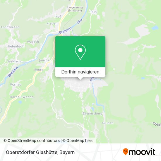 Oberstdorfer Glashütte Karte