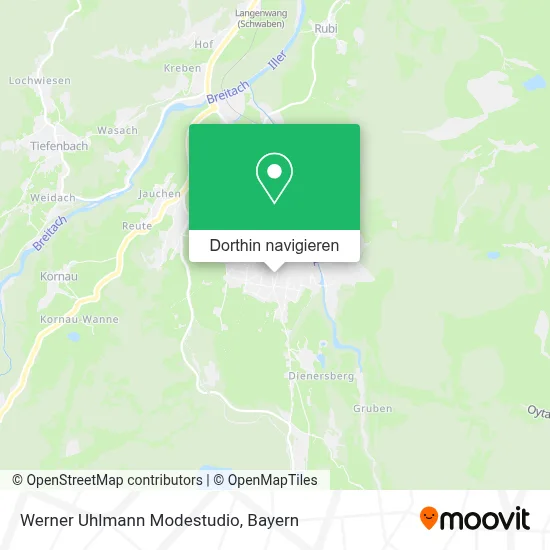 Werner Uhlmann Modestudio Karte
