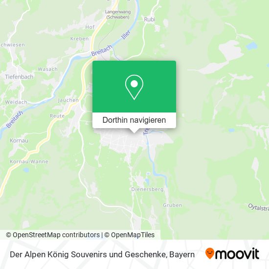 Der Alpen König Souvenirs und Geschenke Karte