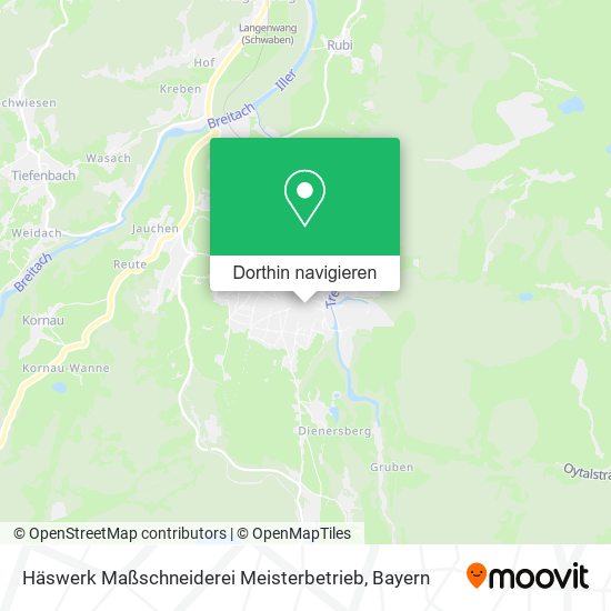 Häswerk Maßschneiderei Meisterbetrieb Karte