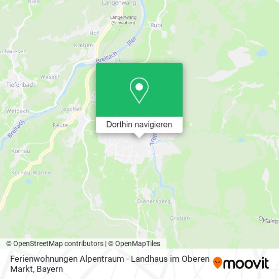 Ferienwohnungen Alpentraum - Landhaus im Oberen Markt Karte