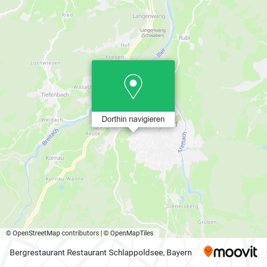 Bergrestaurant Restaurant Schlappoldsee Karte