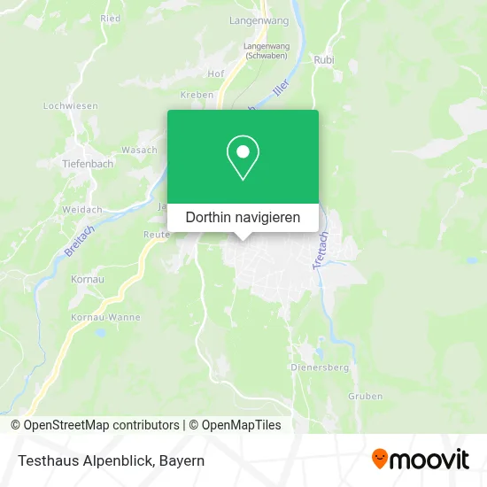 Testhaus Alpenblick Karte