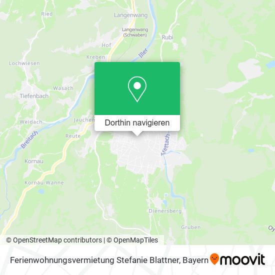 Ferienwohnungsvermietung Stefanie Blattner Karte