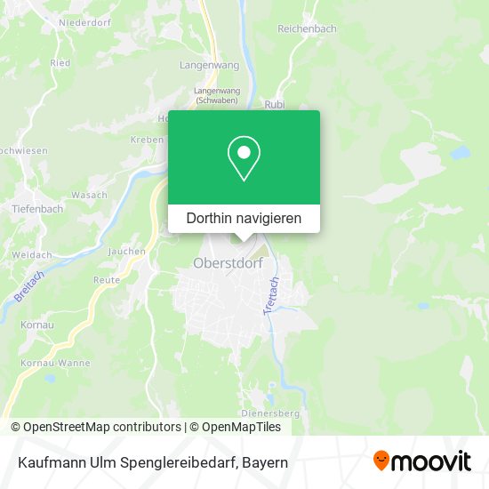 Kaufmann Ulm Spenglereibedarf Karte