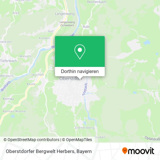 Oberstdorfer Bergwelt Herbers Karte