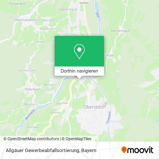 Allgäuer Gewerbeabfallsortierung Karte