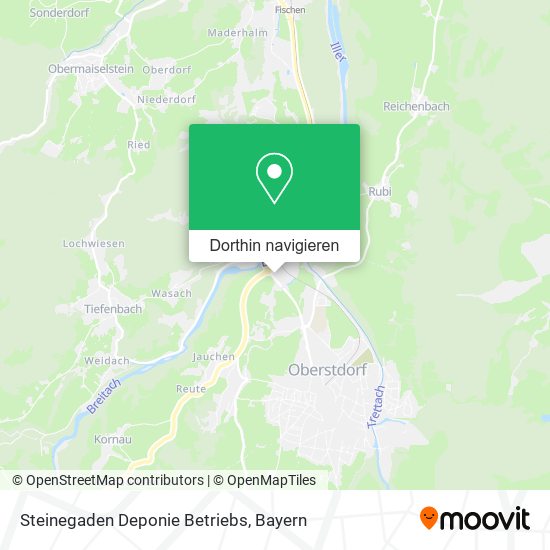 Steinegaden Deponie Betriebs Karte