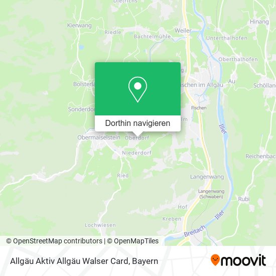 Allgäu Aktiv Allgäu Walser Card Karte