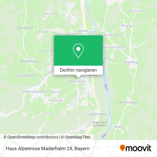Haus Alpenrose Maderhalm 28 Karte