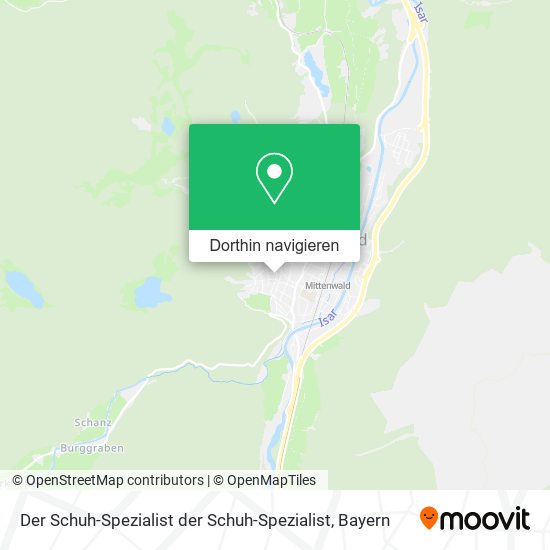 Der Schuh-Spezialist der Schuh-Spezialist Karte