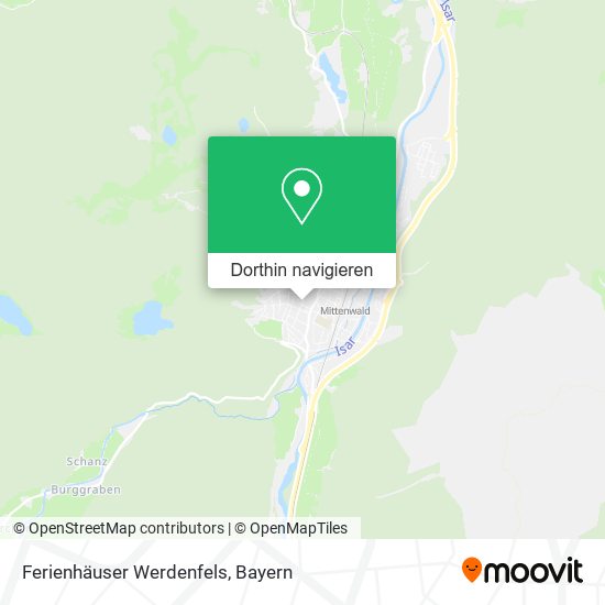 Ferienhäuser Werdenfels Karte