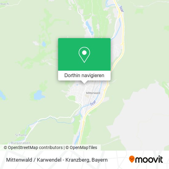 Mittenwald / Karwendel - Kranzberg Karte