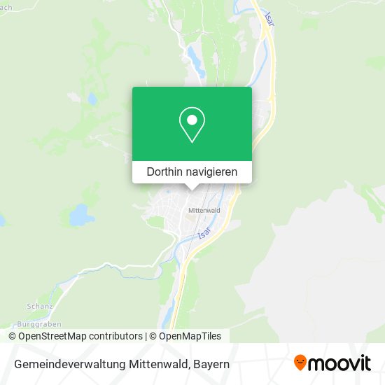 Gemeindeverwaltung Mittenwald Karte