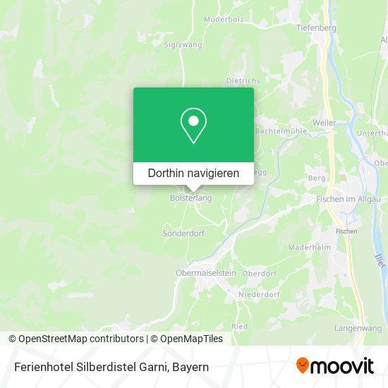 Ferienhotel Silberdistel Garni Karte