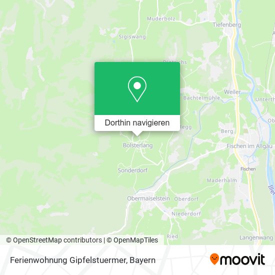 Ferienwohnung Gipfelstuermer Karte