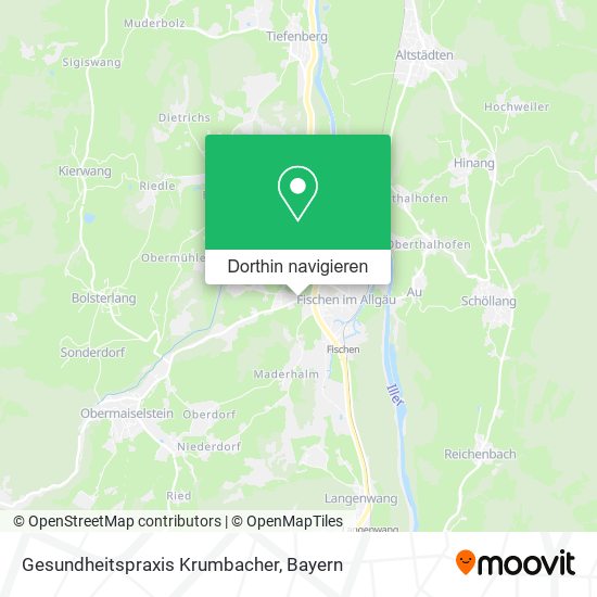 Gesundheitspraxis Krumbacher Karte