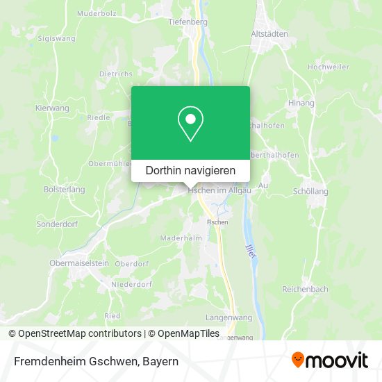 Fremdenheim Gschwen Karte