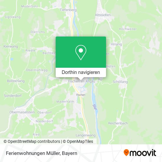 Ferienwohnungen Müller Karte