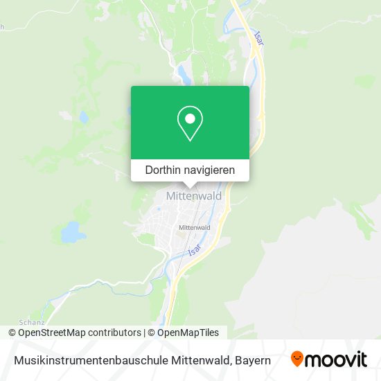 Musikinstrumentenbauschule Mittenwald Karte