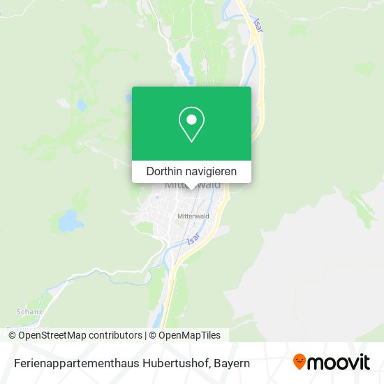 Ferienappartementhaus Hubertushof Karte