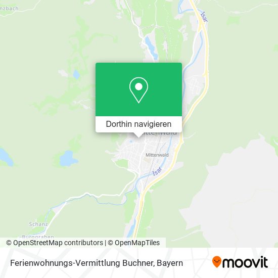 Ferienwohnungs-Vermittlung Buchner Karte