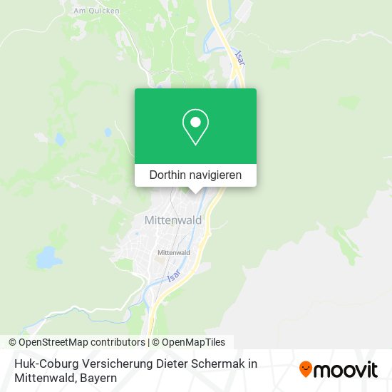 Huk-Coburg Versicherung Dieter Schermak in Mittenwald Karte