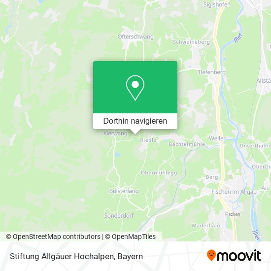 Stiftung Allgäuer Hochalpen Karte