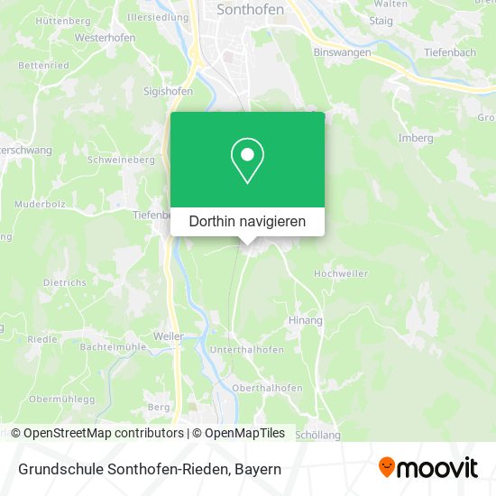 Grundschule Sonthofen-Rieden Karte