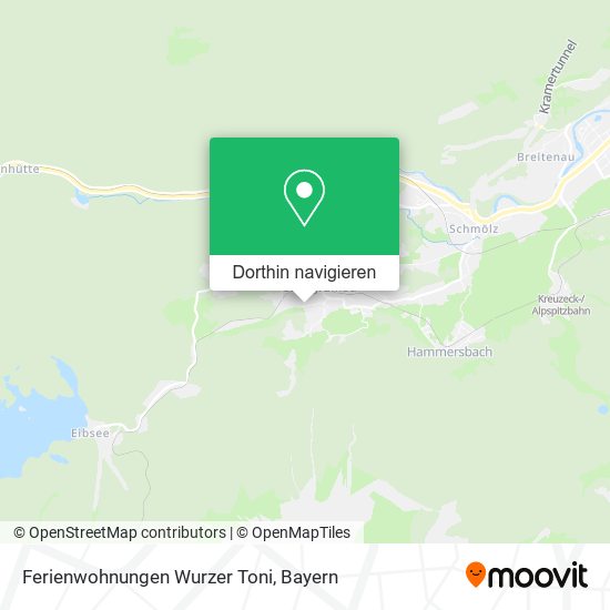 Ferienwohnungen Wurzer Toni Karte