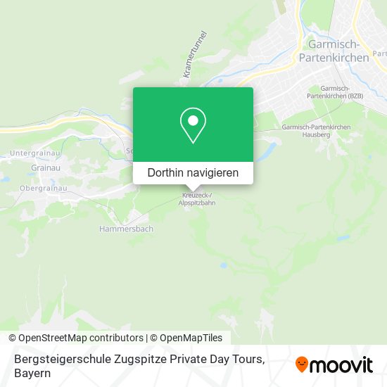 Bergsteigerschule Zugspitze Private Day Tours Karte