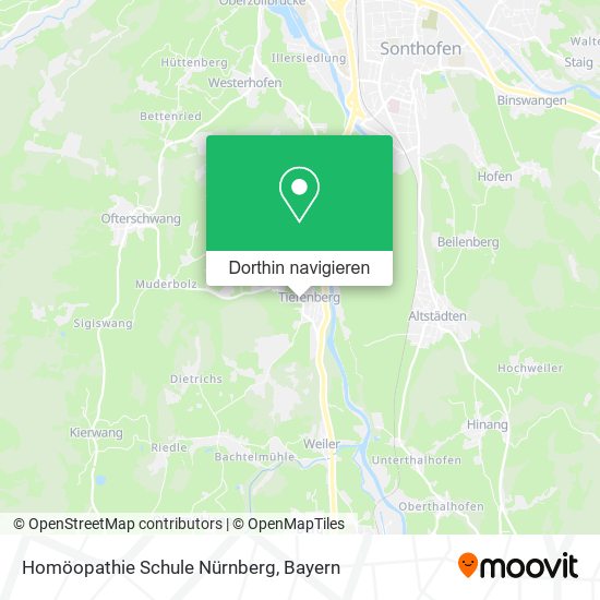 Homöopathie Schule Nürnberg Karte