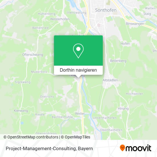 Project-Management-Consulting Karte