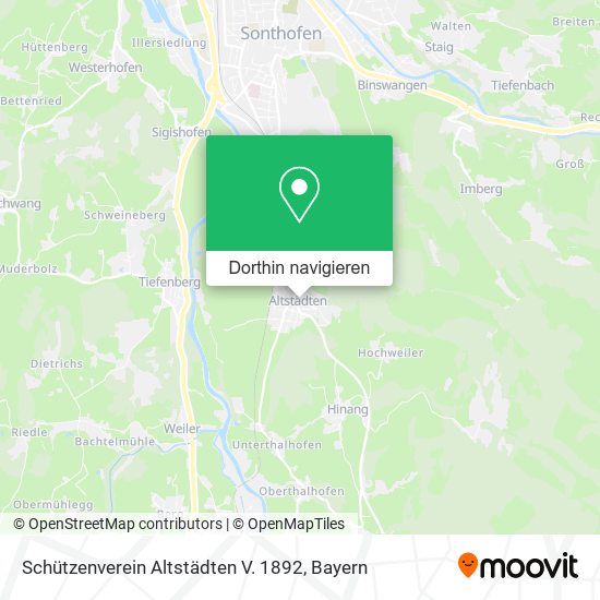 Schützenverein Altstädten V. 1892 Karte