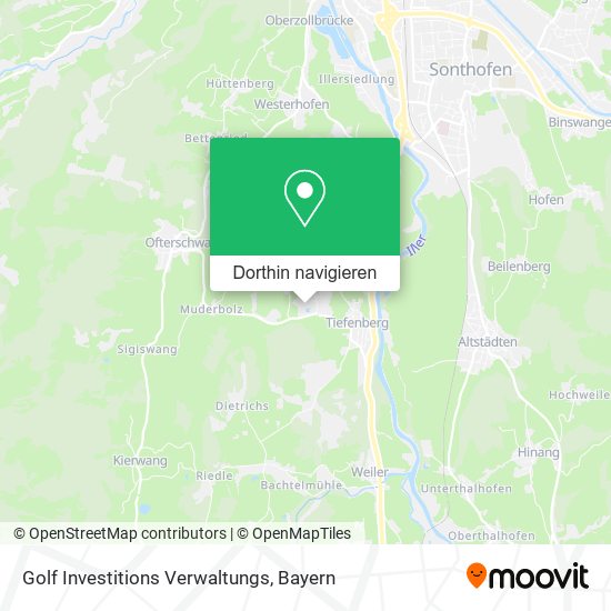 Golf Investitions Verwaltungs Karte