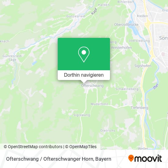 Ofterschwang / Ofterschwanger Horn Karte