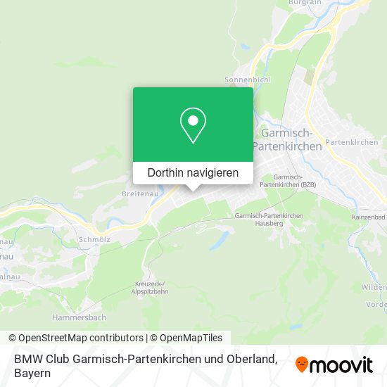 BMW Club Garmisch-Partenkirchen und Oberland Karte