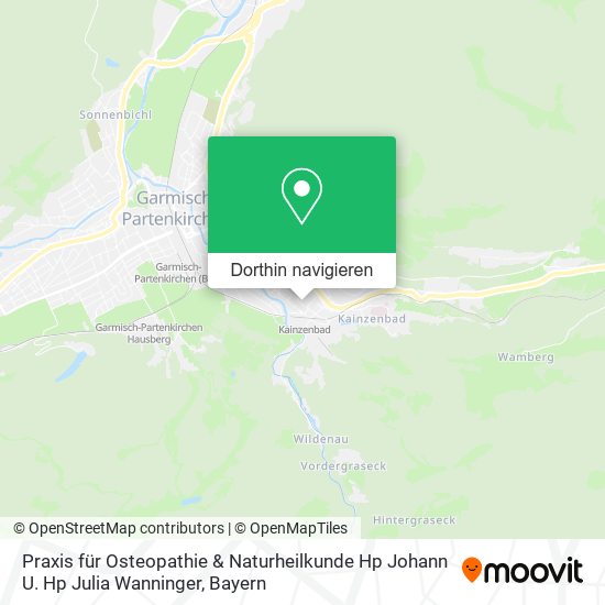 Praxis für Osteopathie & Naturheilkunde Hp Johann U. Hp Julia Wanninger Karte