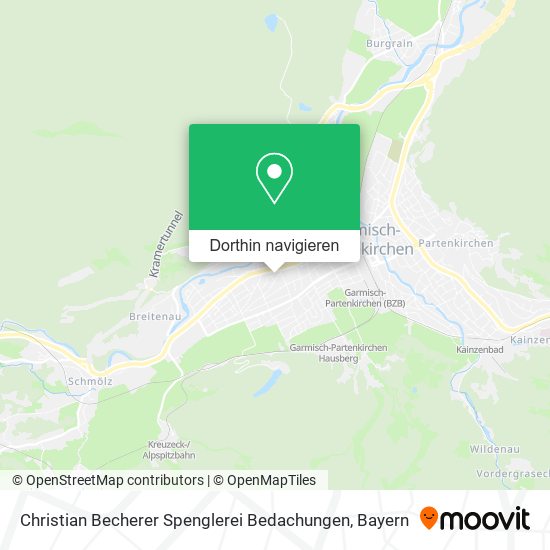 Christian Becherer Spenglerei Bedachungen Karte
