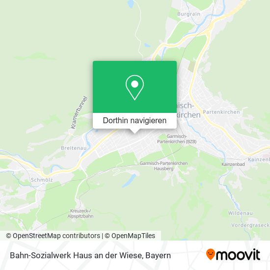 Bahn-Sozialwerk Haus an der Wiese Karte