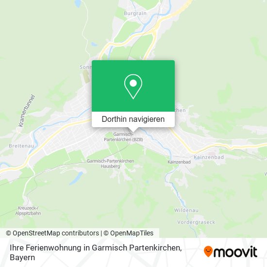 Ihre Ferienwohnung in Garmisch Partenkirchen Karte