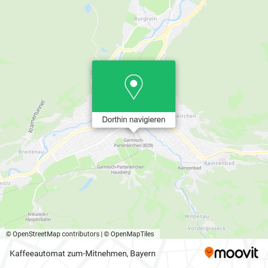Kaffeeautomat zum-Mitnehmen Karte