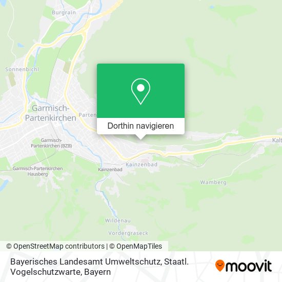 Bayerisches Landesamt Umweltschutz, Staatl. Vogelschutzwarte Karte