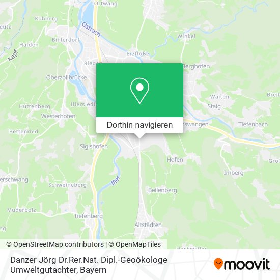 Danzer Jörg Dr.Rer.Nat. Dipl.-Geoökologe Umweltgutachter Karte