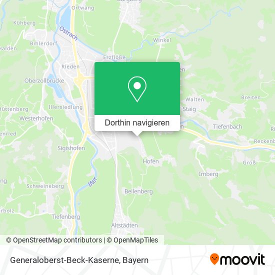 Generaloberst-Beck-Kaserne Karte