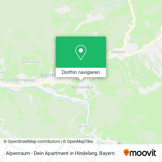 Alpenraum - Dein Apartment in Hindelang Karte