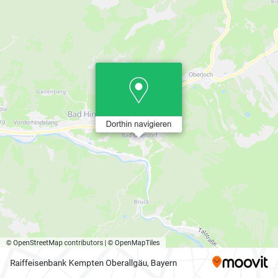 Raiffeisenbank Kempten Oberallgäu Karte